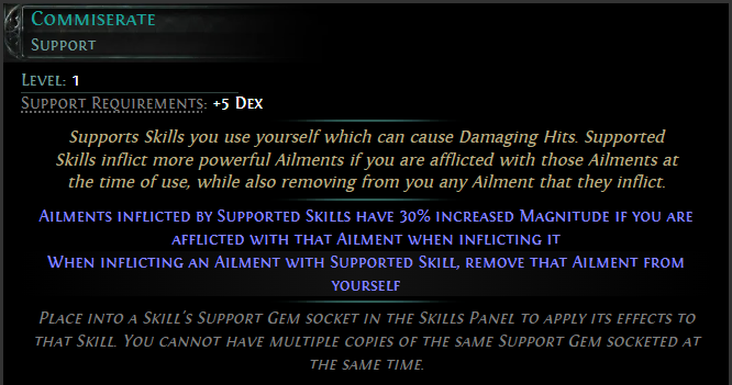 PoE2 update 0.2.0 dawn of the hunt New Support Gem Commiserate